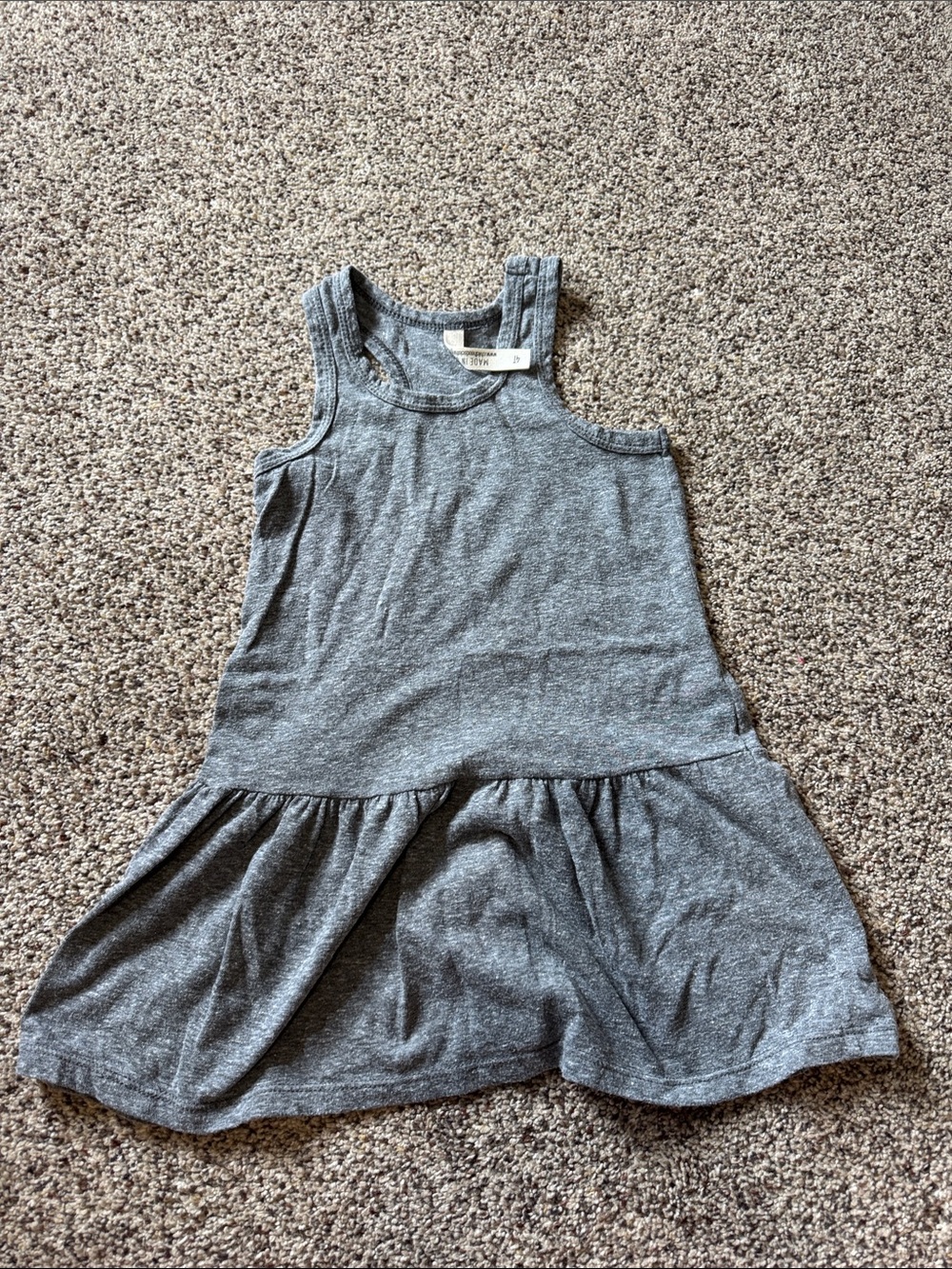 Girls' Gray Sleeveless Childhoods Dress